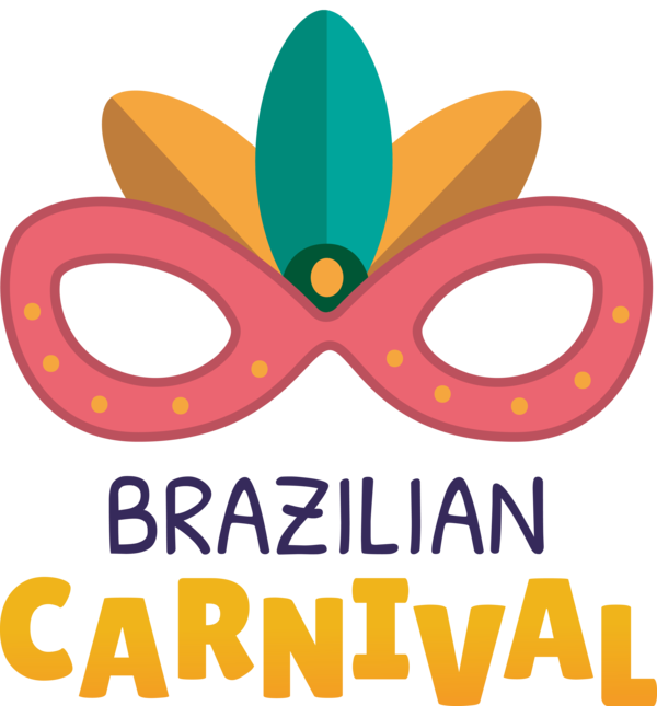 Transparent Brazilian Carnival Logo Design Line for Carnaval do Brasil for Brazilian Carnival