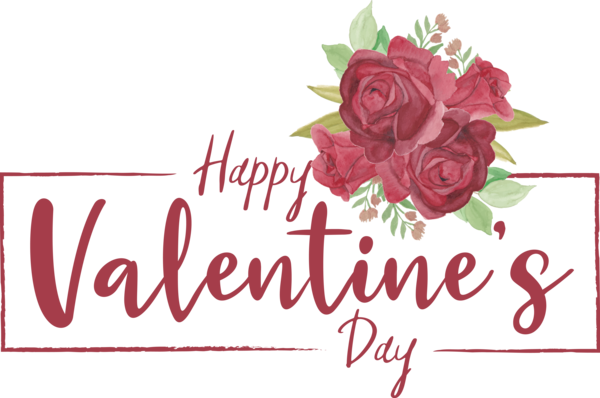 Transparent Valentine's Day Floral design Garden roses Greeting Card for Valentines for Valentines Day