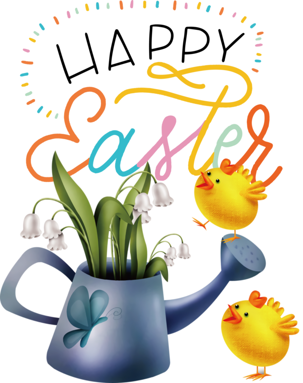 Transparent Easter Flower Basket Floral design for Easter Day for Easter