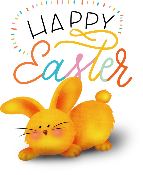 Transparent Easter Easter Bunny Rabbit Flower for Easter Day for Easter
