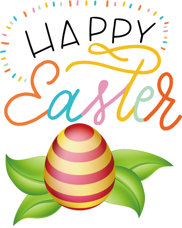Transparent Easter Design Line Easter egg for Easter Day for Easter