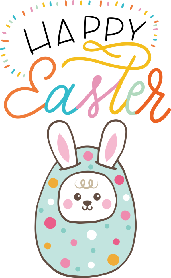 Transparent Easter Easter Bunny Design Rabbit for Easter Day for Easter