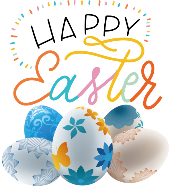 Transparent Easter Design Easter egg Line for Easter Day for Easter