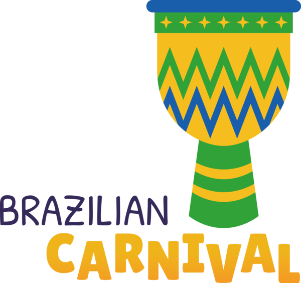 Transparent Brazilian Carnival Logo Line Green for Carnaval do Brasil for Brazilian Carnival