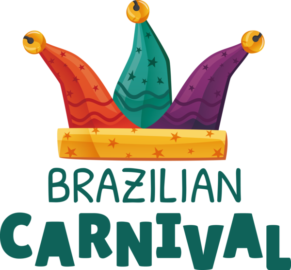 Transparent Brazilian Carnival Line Text Recreation for Carnaval do Brasil for Brazilian Carnival