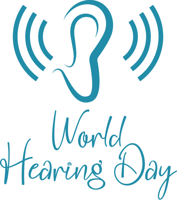 Transparent Hearing Day Logo Design Line for World Hearing Day for Hearing Day