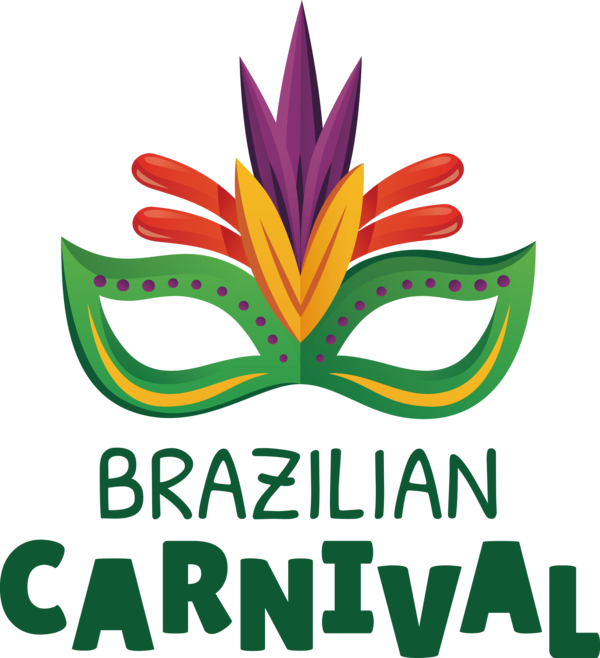 Transparent Brazilian Carnival Leaf Logo Design for Carnaval do Brasil for Brazilian Carnival
