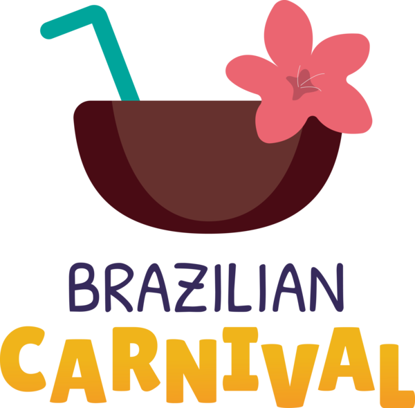 Transparent Brazilian Carnival Logo Design Flower for Carnaval do Brasil for Brazilian Carnival