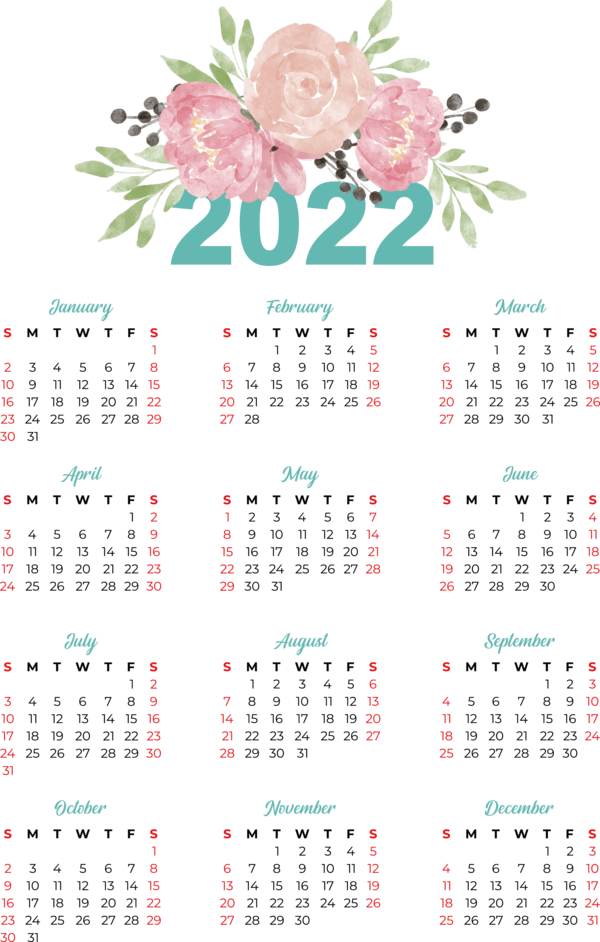 Transparent New Year calendar Font Meter for Printable 2022 Calendar for New Year
