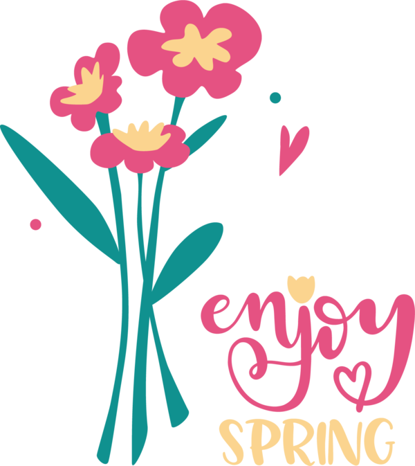 Transparent Easter Flower Floral design Chrysanthemum for Hello Spring for Easter