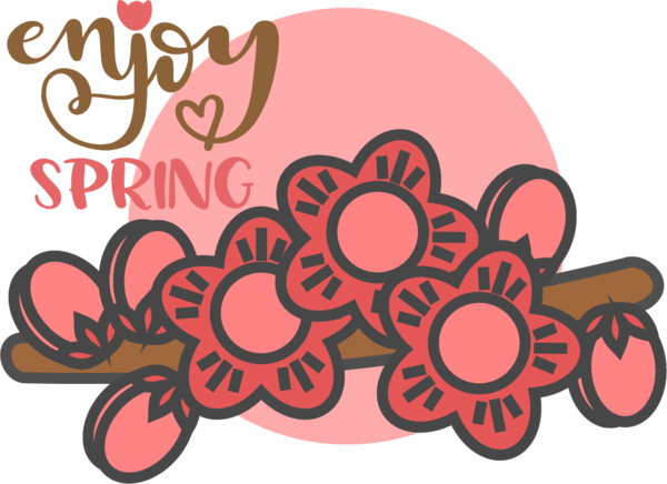 Transparent Easter Vector Drawing Design for Hello Spring for Easter