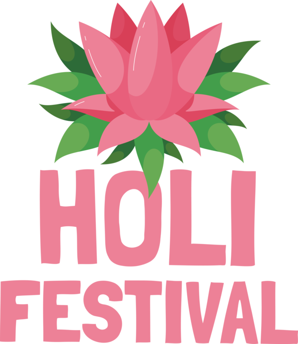 Transparent Holi Floral design Leaf Design for Happy Holi for Holi