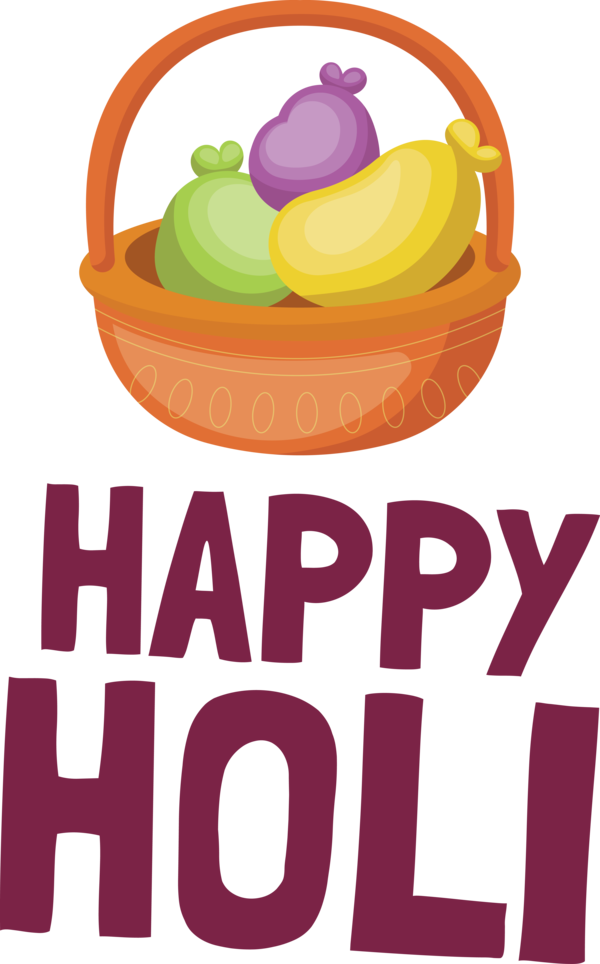 Transparent Holi Design Logo Line for Happy Holi for Holi