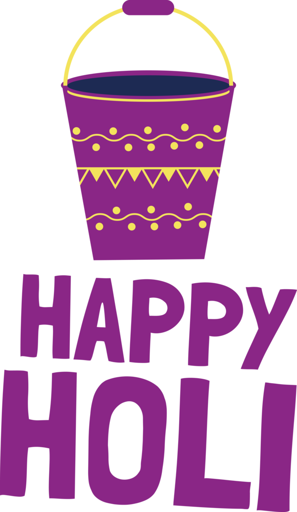 Transparent Holi Design Logo Pattern for Happy Holi for Holi