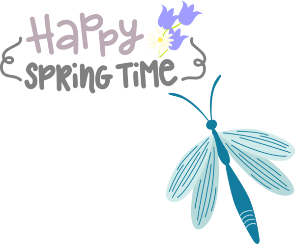 Transparent Easter Butterflies Logo Meter for Hello Spring for Easter