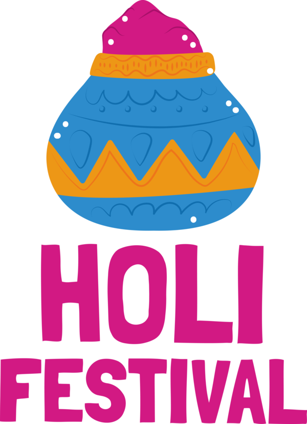 Transparent Holi Design Logo Festival for Happy Holi for Holi