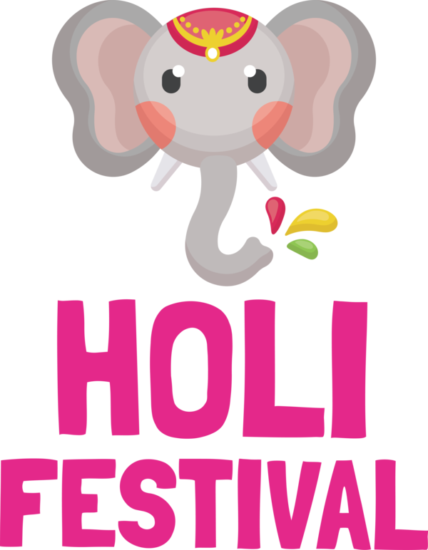 Transparent Holi Elephants Elephant Human for Happy Holi for Holi