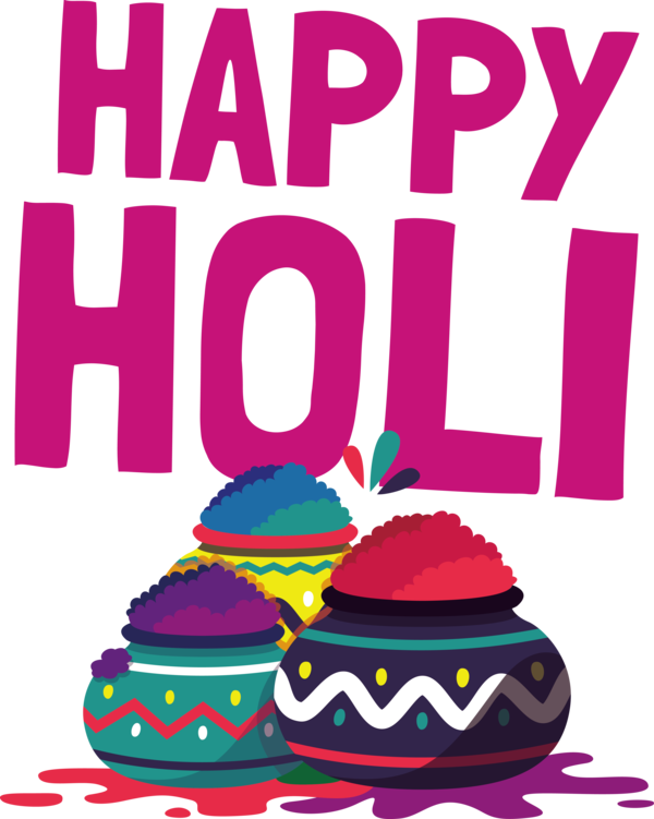 Transparent Holi Drawing Design Cartoon for Happy Holi for Holi