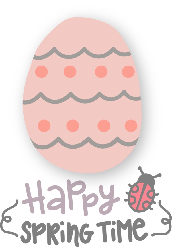 Transparent Easter Design Circle Text for Hello Spring for Easter