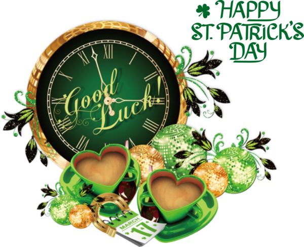 Transparent St. Patrick's Day Green Font Dark the Suns for Saint Patrick for St Patricks Day