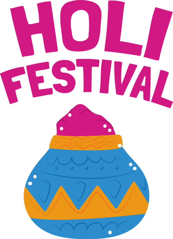Transparent Holi Design Logo Cartoon for Happy Holi for Holi