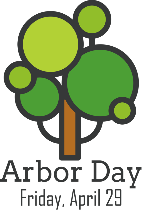 Transparent Arbor Day Royalty-free Logo Icon for Happy Arbor Day for Arbor Day