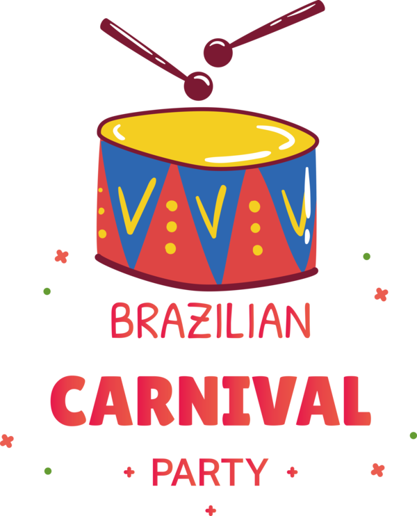 Transparent Brazilian Carnival Logo Line Meter for Carnaval do Brasil for Brazilian Carnival