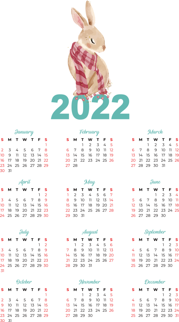 Transparent New Year calendar 2022 Knuckle mnemonic for Printable 2022 Calendar for New Year