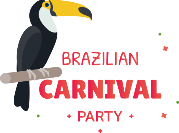 Transparent Brazilian Carnival Birds Logo Flightless bird for Carnaval do Brasil for Brazilian Carnival