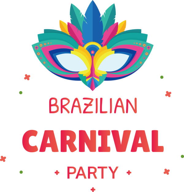 Transparent Brazilian Carnival Logo Design Rope for Carnaval do Brasil for Brazilian Carnival
