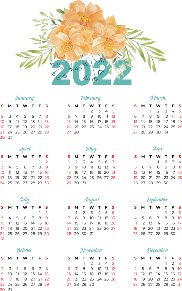 Transparent New Year calendar Celebrate the New Year in Style Gregorian calendar for Printable 2022 Calendar for New Year