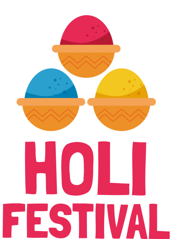 Transparent Holi Logo Line Festival for Happy Holi for Holi