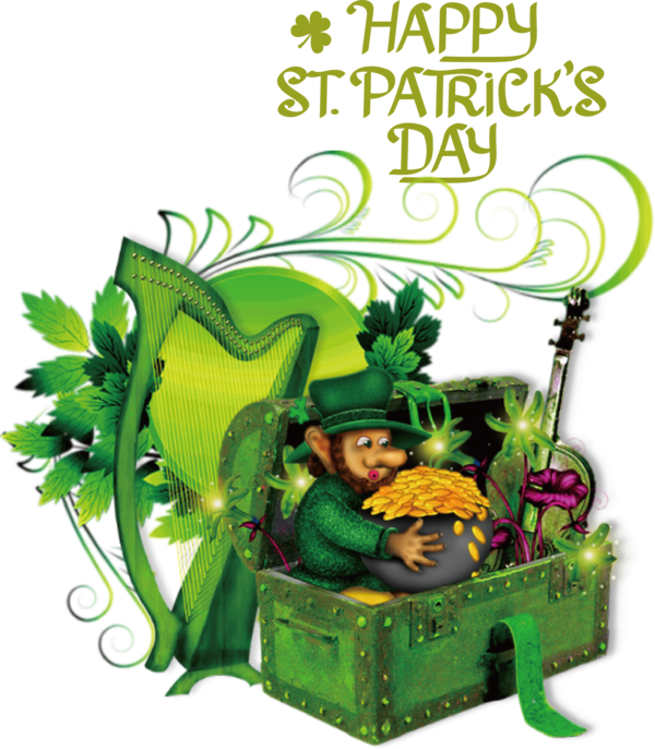 Transparent St. Patrick's Day Gold Drawing Cartoon for Saint Patrick for St Patricks Day