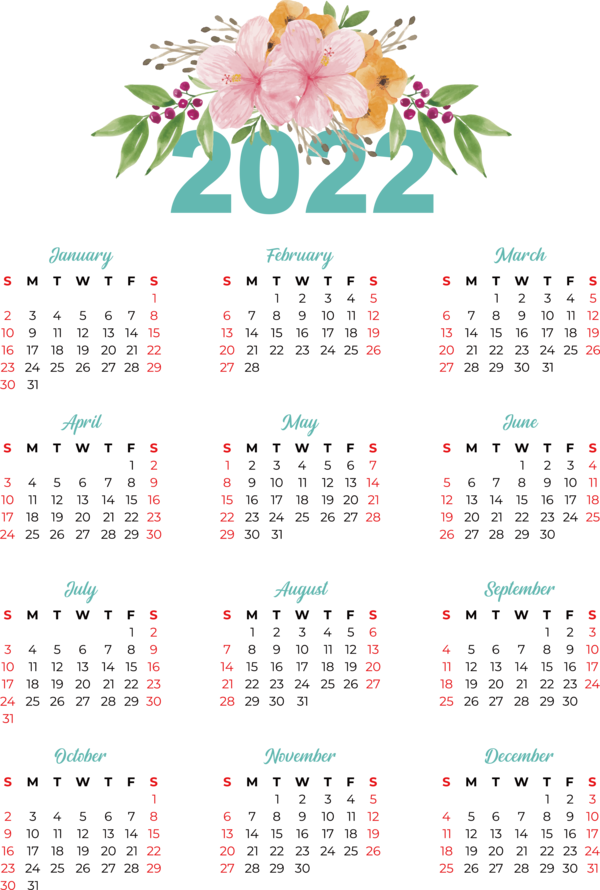 Transparent New Year calendar Design Islamic calendar for Printable 2022 Calendar for New Year