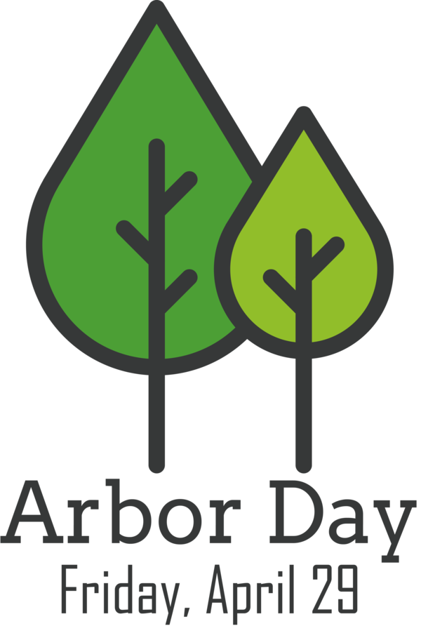 Transparent Arbor Day Logo Leaf Symbol for Happy Arbor Day for Arbor Day