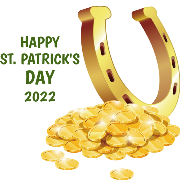 Transparent St. Patrick's Day Horse Horseshoe Text Day for Saint Patrick for St Patricks Day