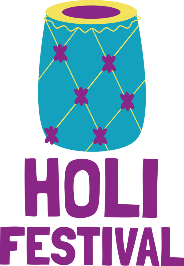 Transparent Holi Design Logo Science festival for Happy Holi for Holi