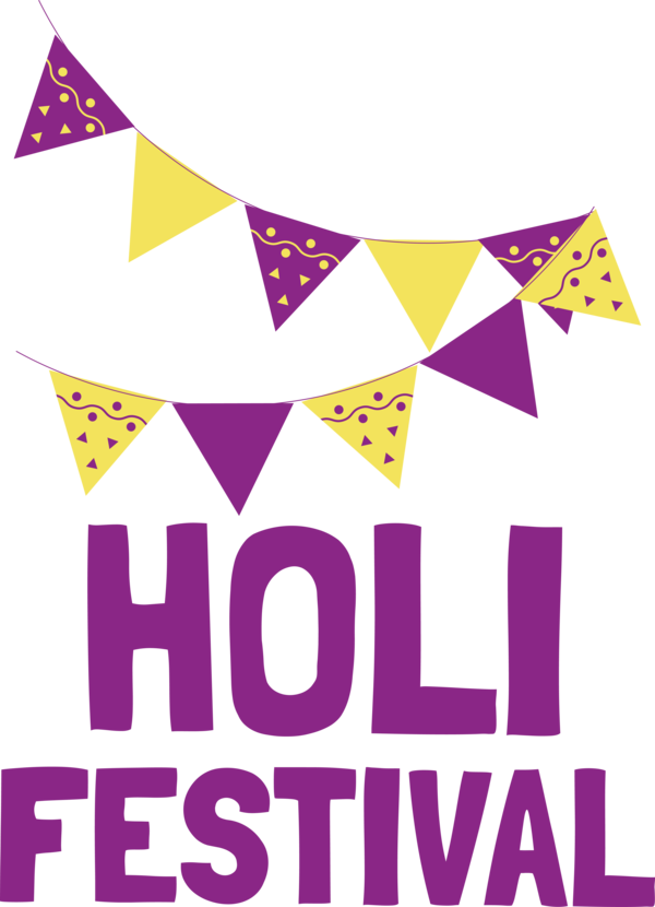Transparent Holi Design Logo Line for Happy Holi for Holi
