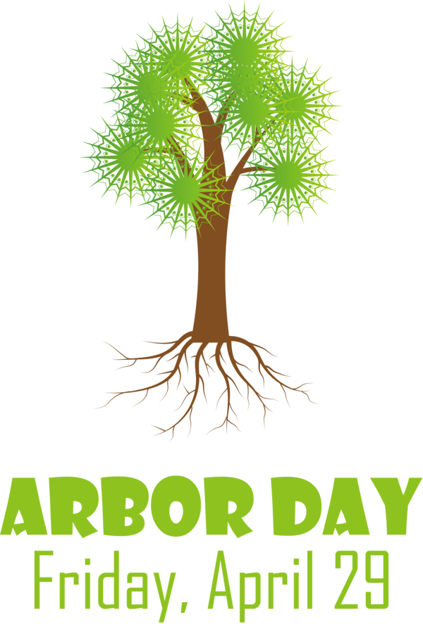 Transparent Arbor Day Plant stem Barbie Tree for Happy Arbor Day for Arbor Day