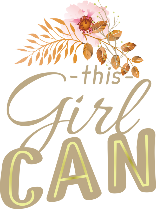 Transparent International Women's Day Logo Design Flower for Women Power for International Womens Day