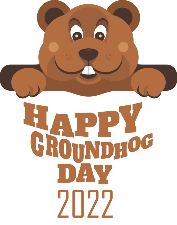 Transparent Groundhog Day Bears Cat Teddy bear for Groundhog for Groundhog Day