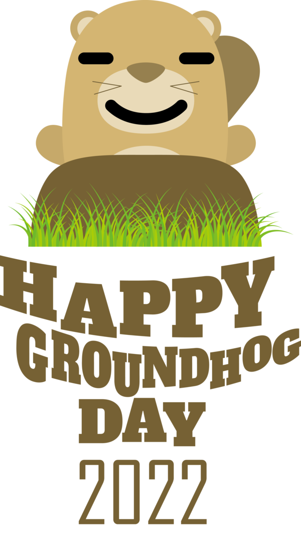 Transparent Groundhog Day Human Logo Cartoon for Groundhog for Groundhog Day