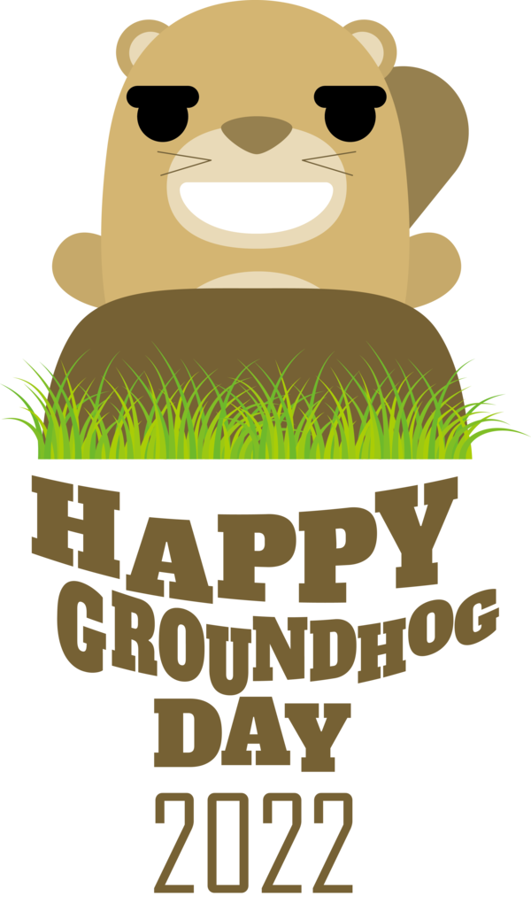 Transparent Groundhog Day Human Cartoon Logo for Groundhog for Groundhog Day