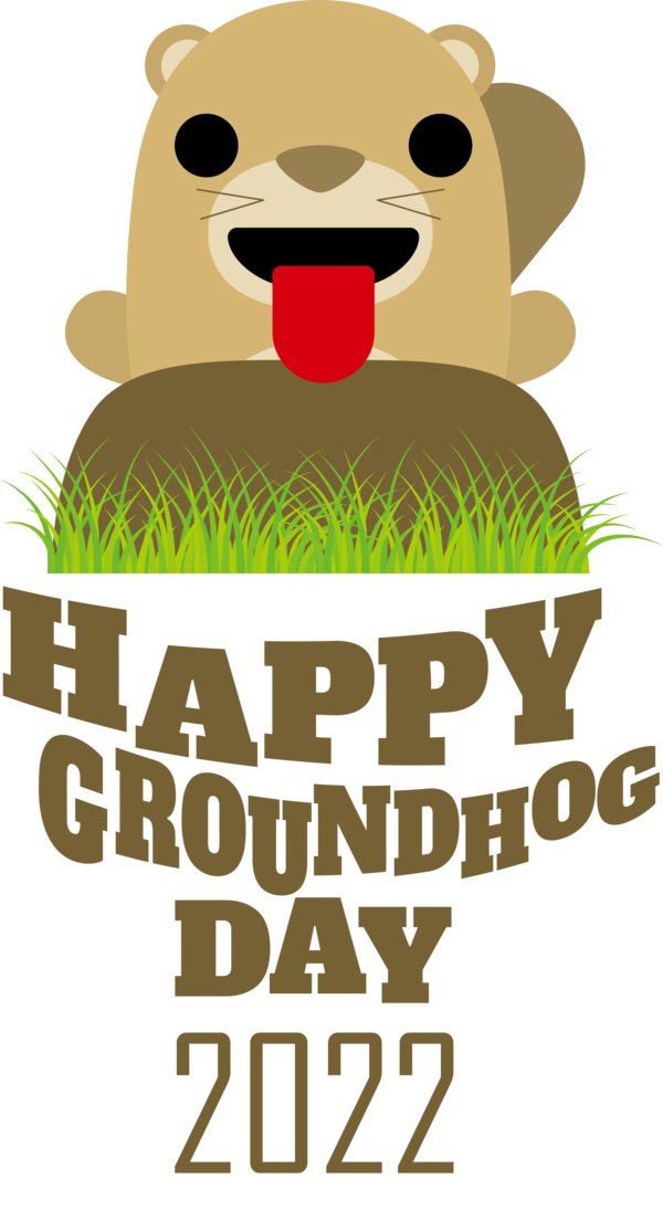 Transparent Groundhog Day Cartoon Logo Snout for Groundhog for Groundhog Day