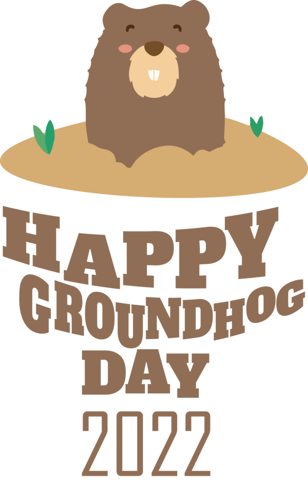 Transparent Groundhog Day Logo Text Meter for Groundhog for Groundhog Day