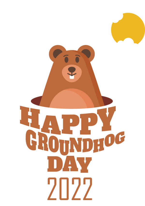 Transparent Groundhog Day Bears Teddy bear Cartoon for Groundhog for Groundhog Day