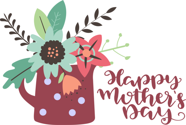 Transparent Mother's Day Design Drawing Banana for Happy Mother's Day for Mothers Day
