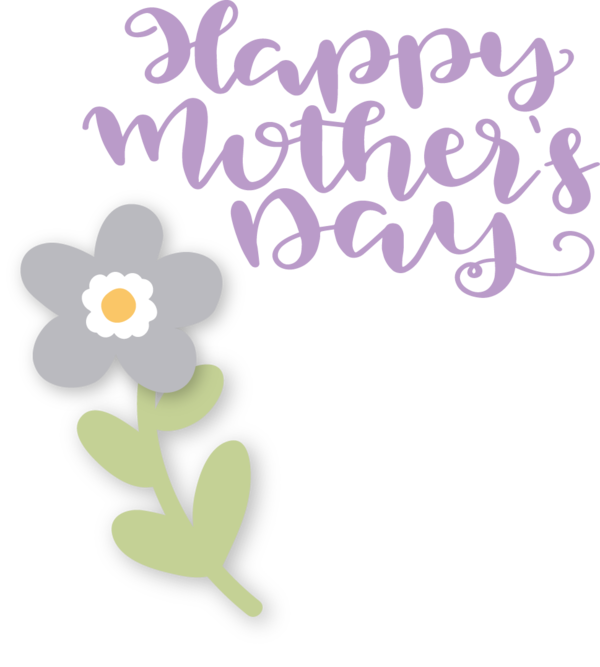 Transparent Mother's Day Floral design Leaf Design for Happy Mother's Day for Mothers Day