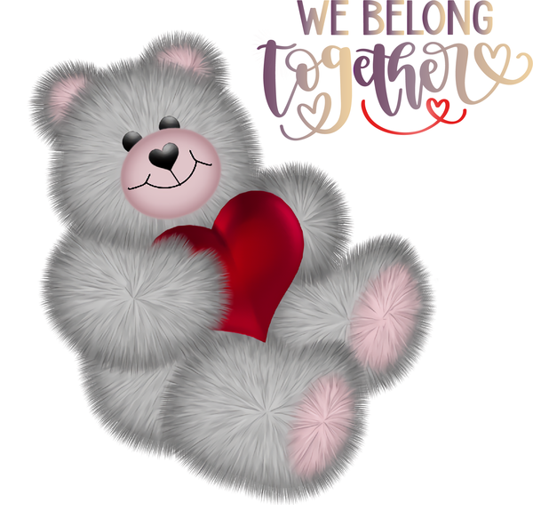 Transparent Valentine's Day Design Bears Valentine's Day for Teddy Bear for Valentines Day
