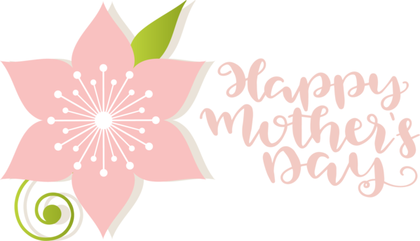 Transparent Mother's Day Floral design Design Leaf for Happy Mother's Day for Mothers Day